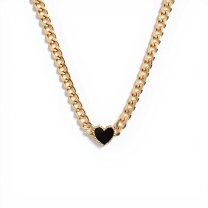 Nina Heart Gold Necklace
